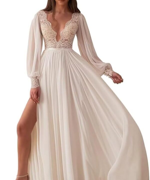 Simple Wedding Dresses for Bride 2025 Sexy Mermaid Lace Satin Bridal Dress for Bride with Slit