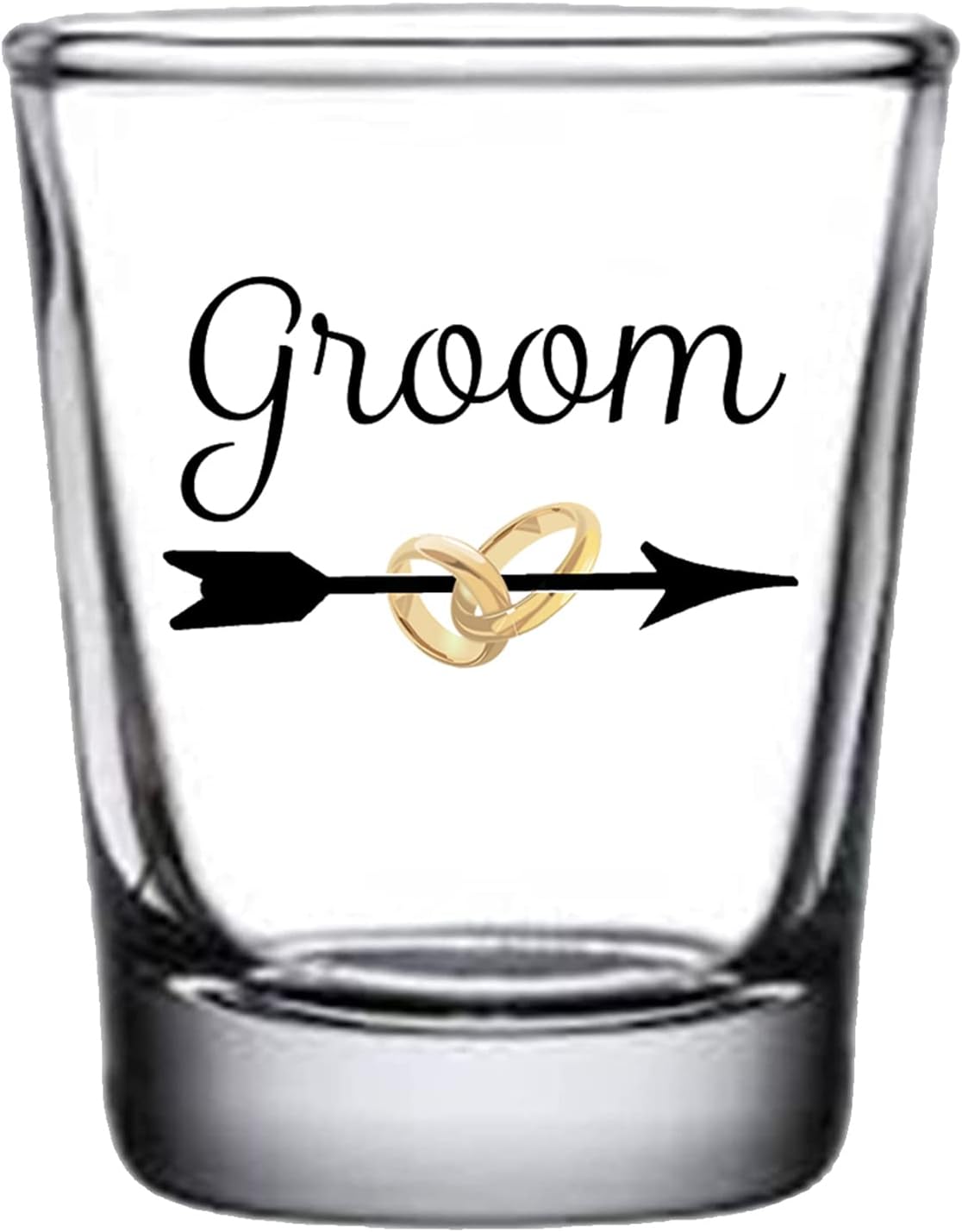 Rogue River Tactical Bride and Groom Shot Glass Set Gift For Husband Wife Newlywed Wedding Gift Set Novelty