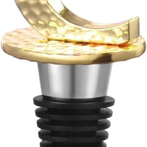 Miicol Wine Stopper, Prosecco Topper, Personalised Champagne Stopper, Gold Wine Accessories, Wine Lovers Gift, Monogram Gift, Letter C