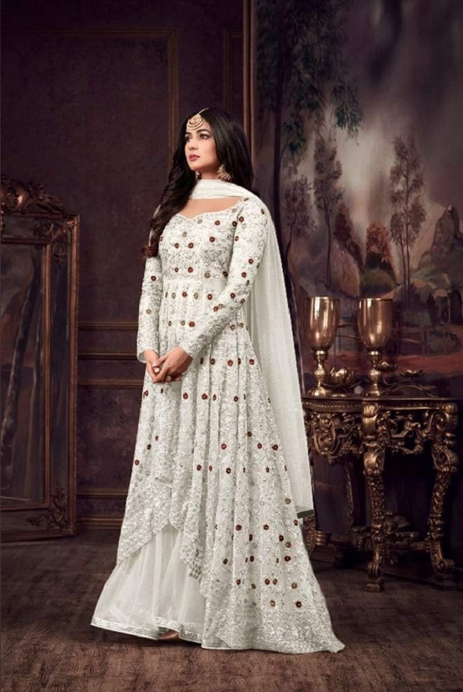 Prija Collection Ready to Wear Indian Pakistani Wedding/Party Wear Designer Style Anarkali Suit for Womens