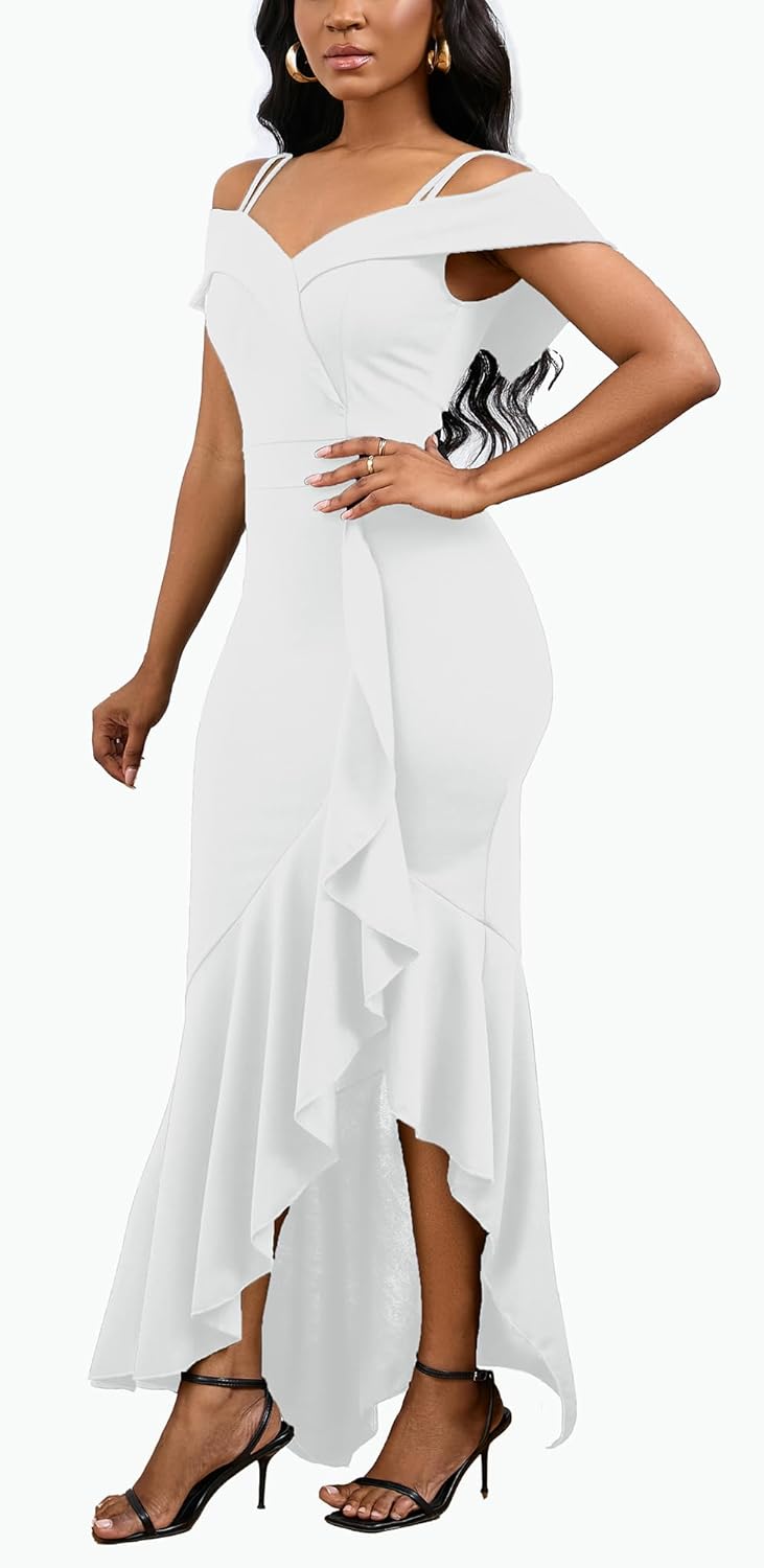 2025 Women’s Sexy Elegant Formal Dress Sleeveless Wedding Guest Bride Dresses