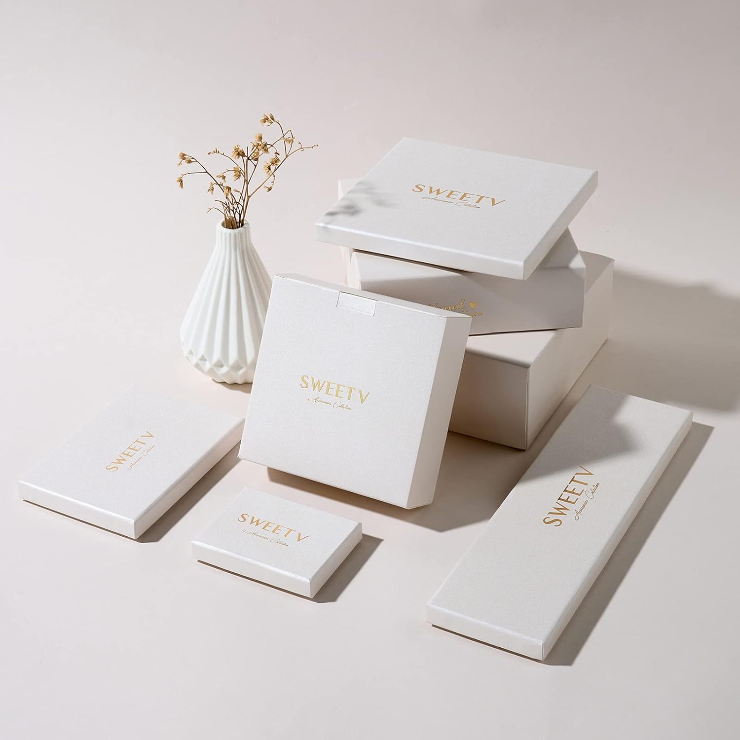 SWEETV Marquise Cubic Zirconia Wedding Earrings for Women Brides, Crystal Chandelier Bridal Drop Earrings for Prom Pageant