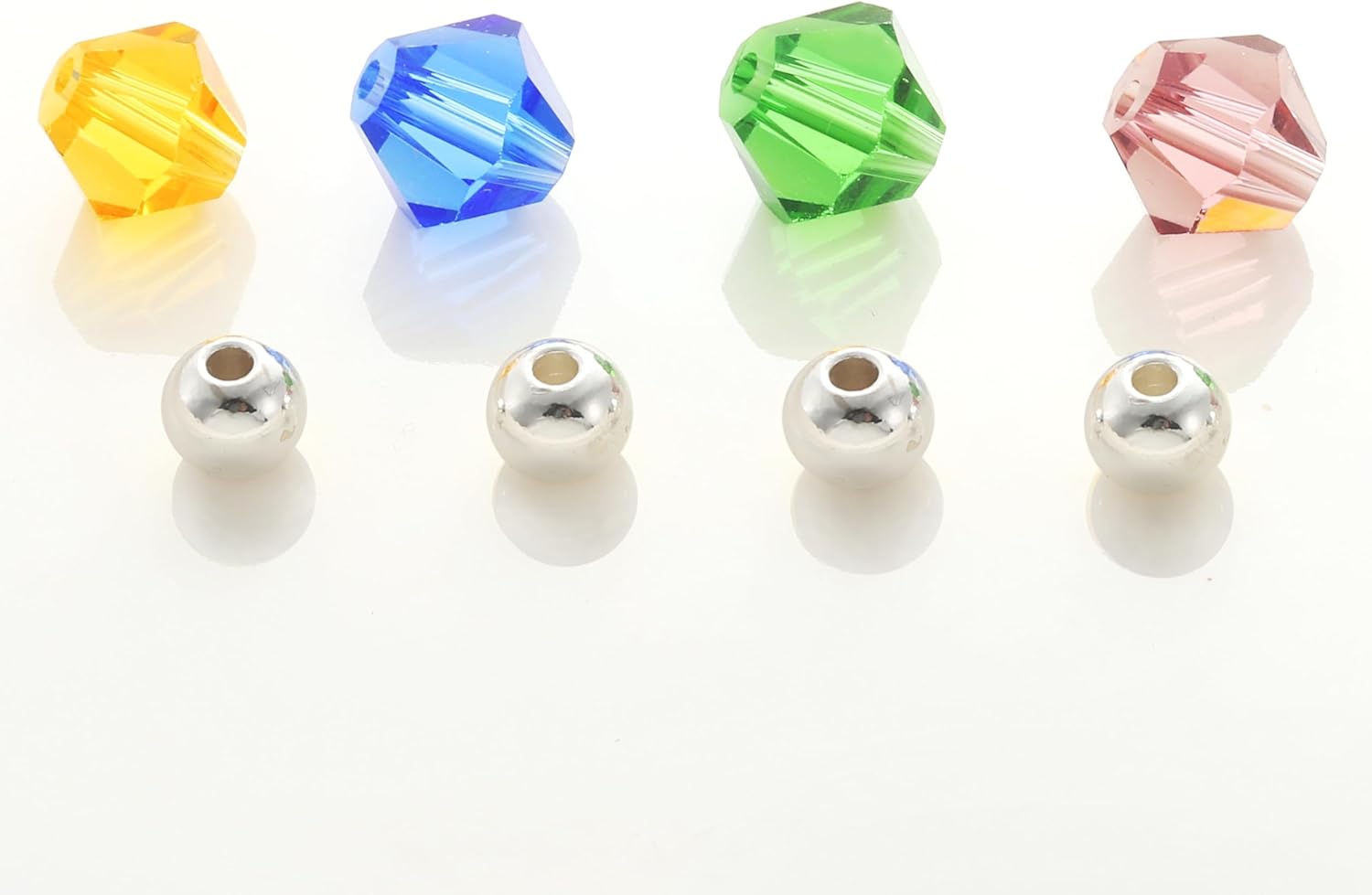 Pride & Par 12Pcs Gold/Silver Plating Ring with Gem Charms for Glasses – Wine Glass Markers for Weddings & Parties