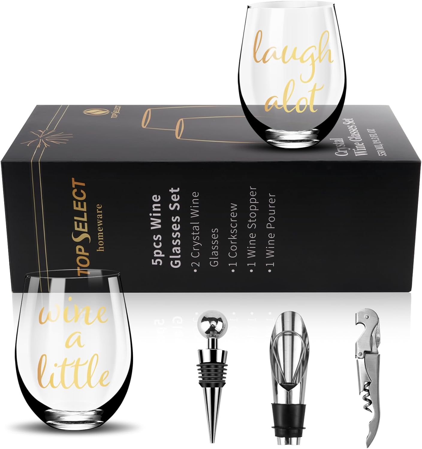 Crystal Wine Glasses Set of 2, Wedding or Engaged Gift for Couples, Fiance,Him Her, Mr Mrs, Fiance gifts for women,Engagement Gifts Idea,Gold color