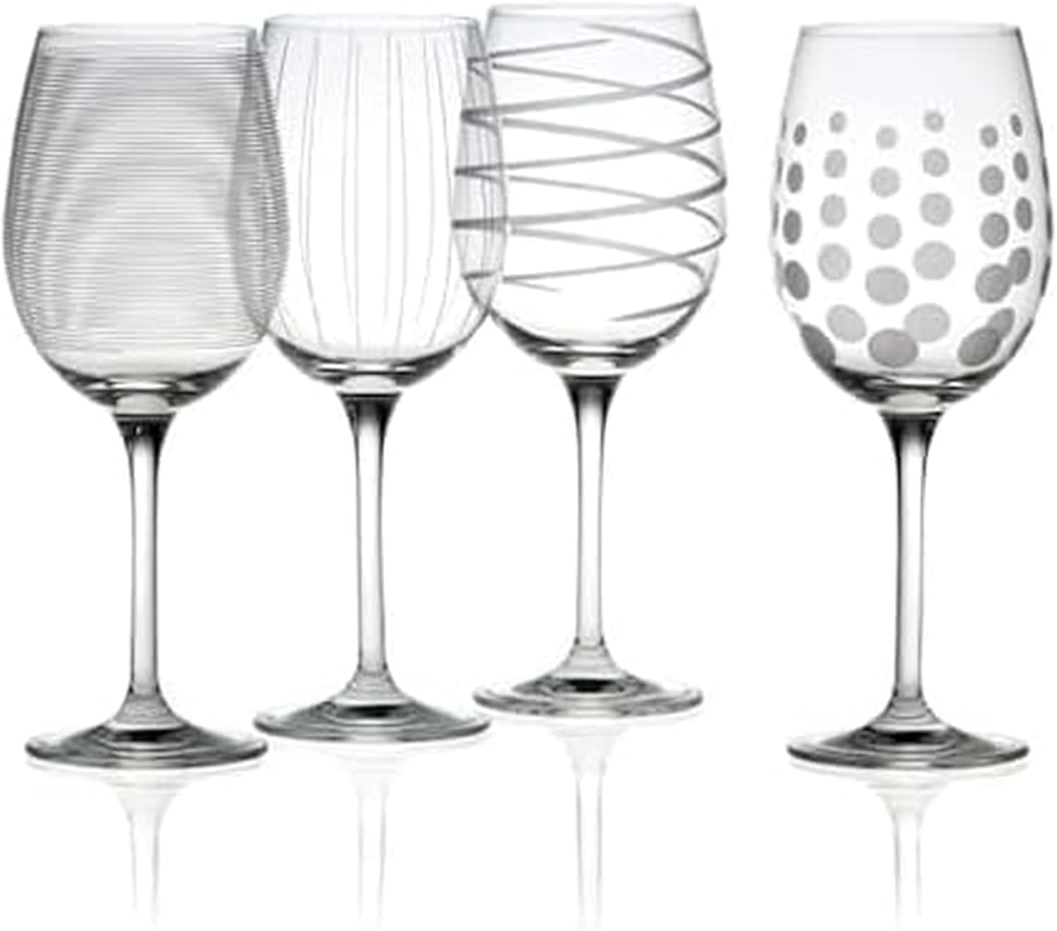 Mikasa Cheers White Wine Glasses Set of 4, 16-Ounce Elegant Glassware, Durable and Dishwasher Safe, Perfect for Everyday or Entertaining