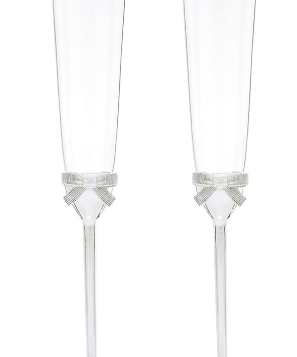 Kate Spade New York Grace Avenue 2-Piece Champagne Flute Set, 2 Count (Pack of 1), Metallic