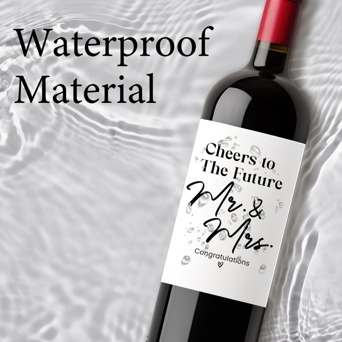 FBCCZEY Wedding Shower Gifts Wine Bag Bride Engagement Gifts for Couples Bridal Shower Wedding Gift Party Favors Mr And Mrs Wine Bottle Bags with Wines Label Cheers To The Future Wines Bags