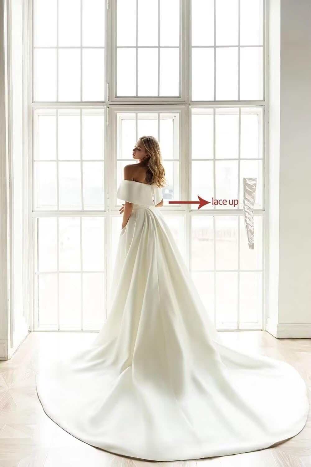 Lace Mermaid Wedding Dresses for Bride 2025 with Train Long Sleeve Tulle Bridal Gown for Women