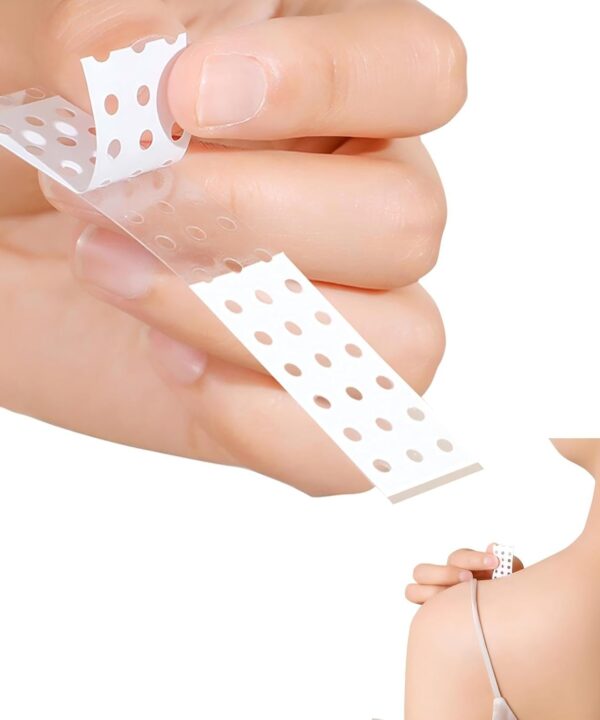 Double-Sided Fashion Tape for Garments, hemlines and necklines, Dress Tape for Closet malfunctions, Skin-Friendly and Non-irritating, Two Models(60pc)