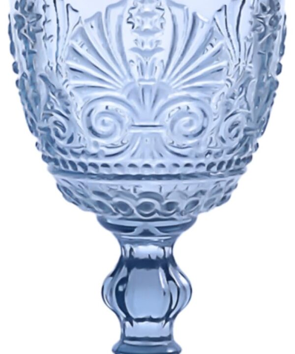 1 Pcs Blue Wine Glasses,Goblet Glasses,Vintage Glassware,Made of Sturdy and Durable Glass Can be Used for Weddings, Everyday Fun Parties and More!