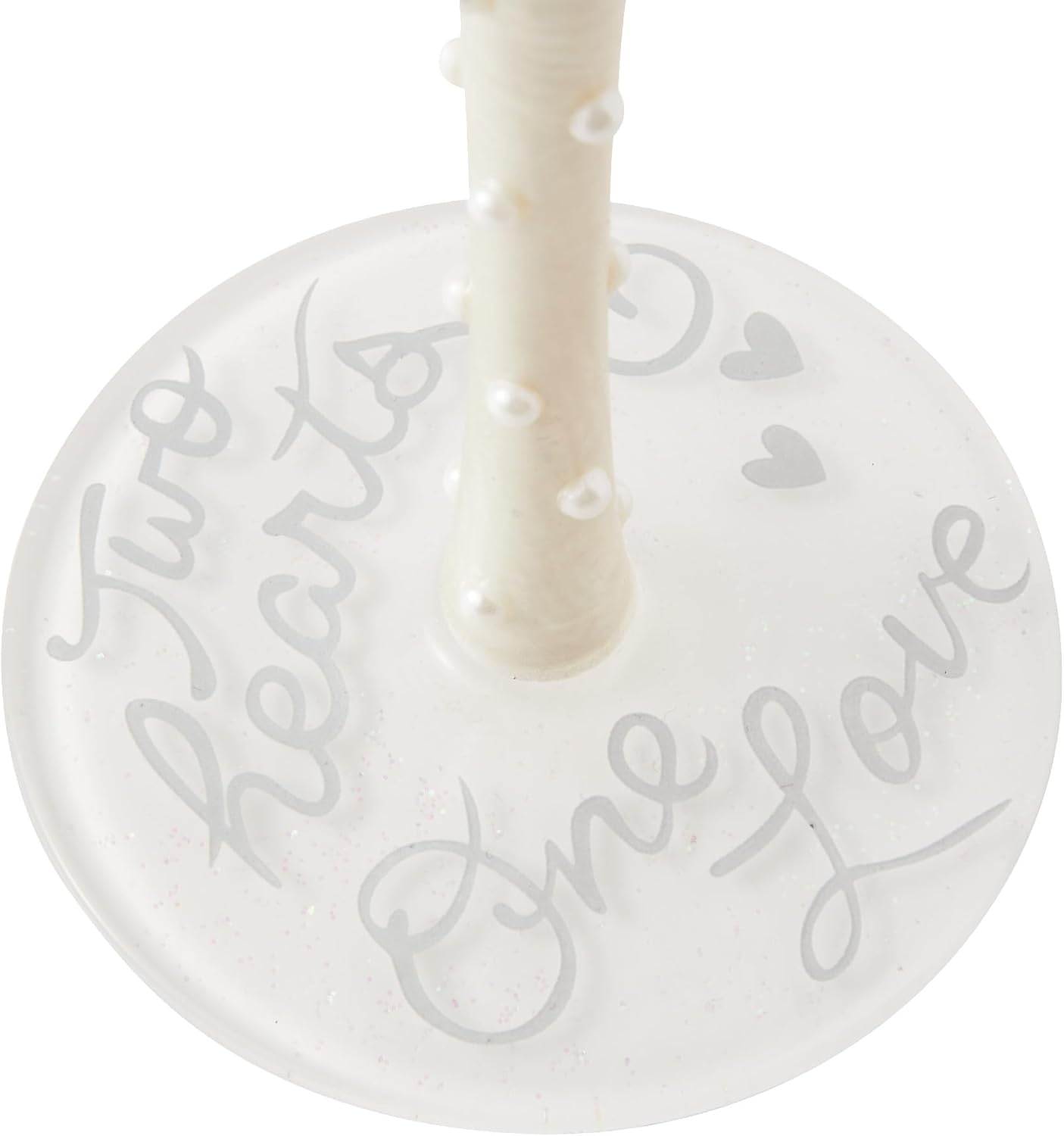 Enesco Lolita Designs Wedding Bride Two Hearts One Love Hand-Painted Artisan Wine Glass, 15 Ounce, Multicolor
