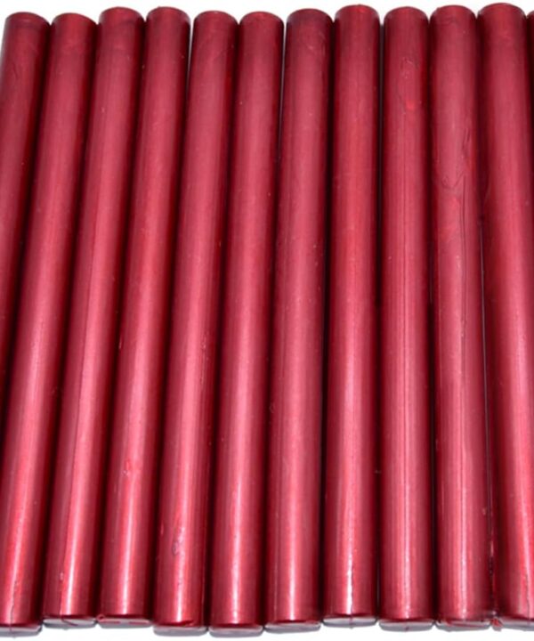 Glue Gun Sealing Wax Stick - Metallic Red for Large Glue Gun, Great Decor for Letter, Wedding Invitations, Cards Envelopes, Snail Mails, Wine Packages, Gift Wrapping