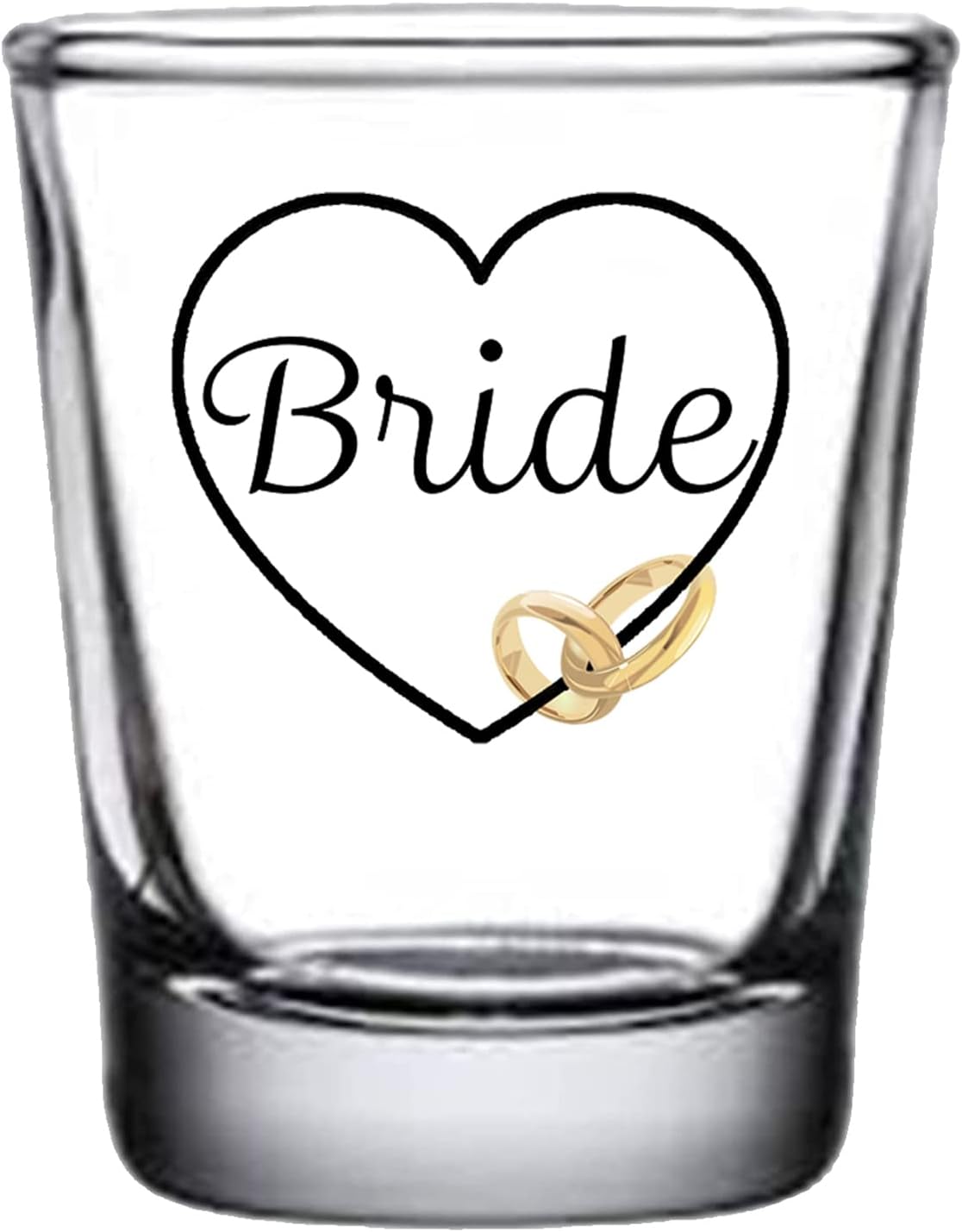 Rogue River Tactical Bride and Groom Shot Glass Set Gift For Husband Wife Newlywed Wedding Gift Set Novelty