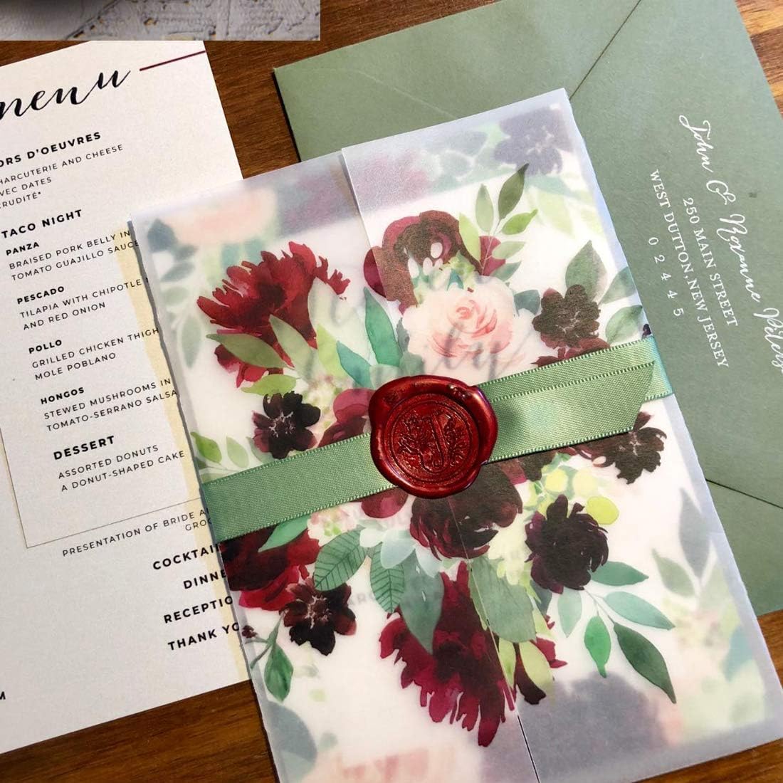 Glue Gun Sealing Wax Stick – Metallic Red for Large Glue Gun, Great Decor for Letter, Wedding Invitations, Cards Envelopes, Snail Mails, Wine Packages, Gift Wrapping