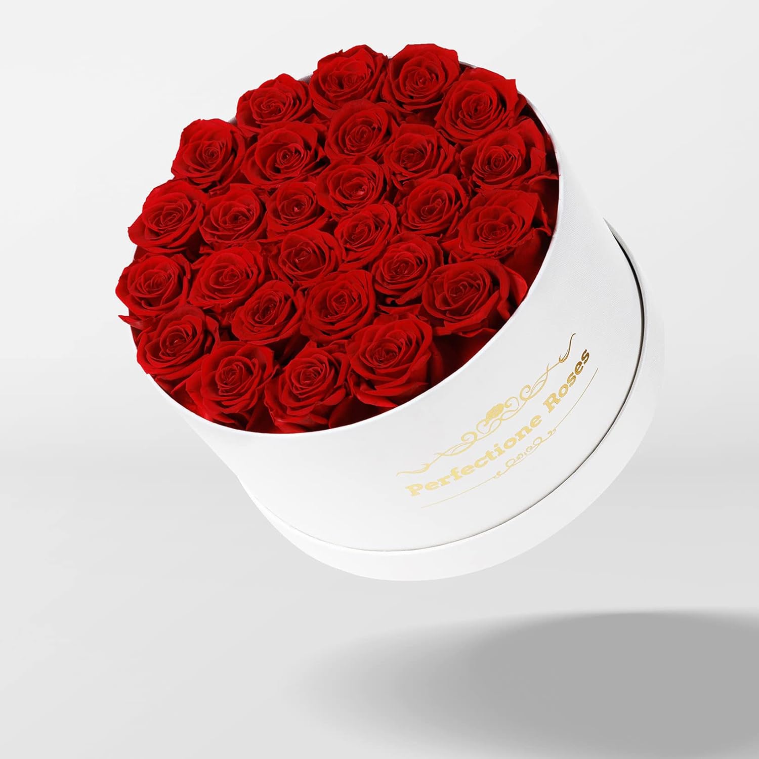 Perfectione Roses 27 Roses in a Box, Mothers Day Rose, Preserved Flowers for Her, Flowers for Delivery Birthday Gifts for Women (Red)
