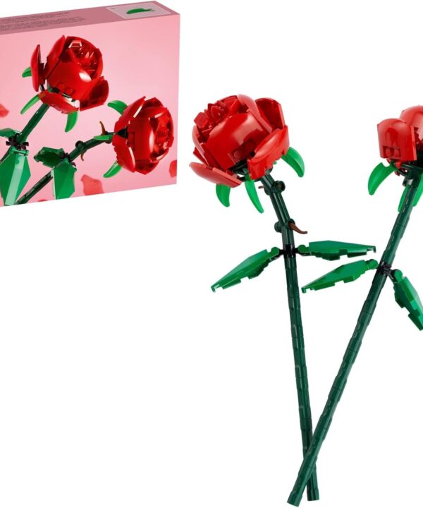 LEGO Roses - Building Toy for Kids, Girls & Boys, Ages 8+ - Artificial, Fake Roses for Home Decor & Display - Gift Idea for Plant & Flower Lovers - 40460