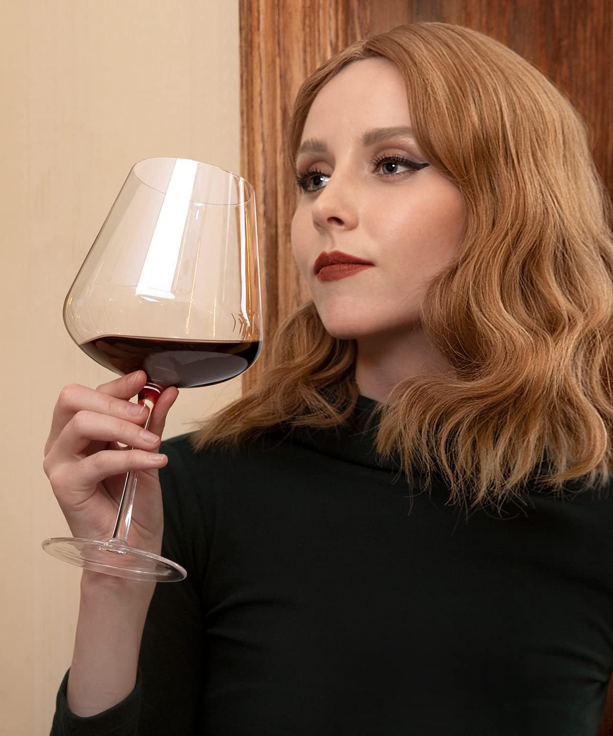 Wine Glasses Set of 2, Large Red Wine Glass, 28 oz Hand Blown Crystal Clearer, Lighter for Tasting, Gift Packaging for Halloween, Birthday, Anniversary, Wedding