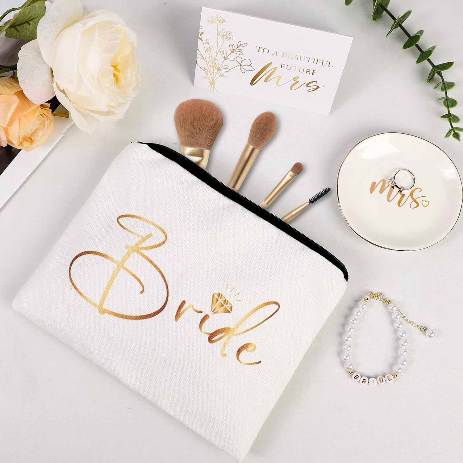 Bride To Be Gifts Box, Bridal Shower Gifts, Bachelorette Engagement Wedding Gift Basket for Bride, Unique Bachelor Party Fiancee Gift for Women, Future Mrs Newly Engaged Bachelorette Party Favors