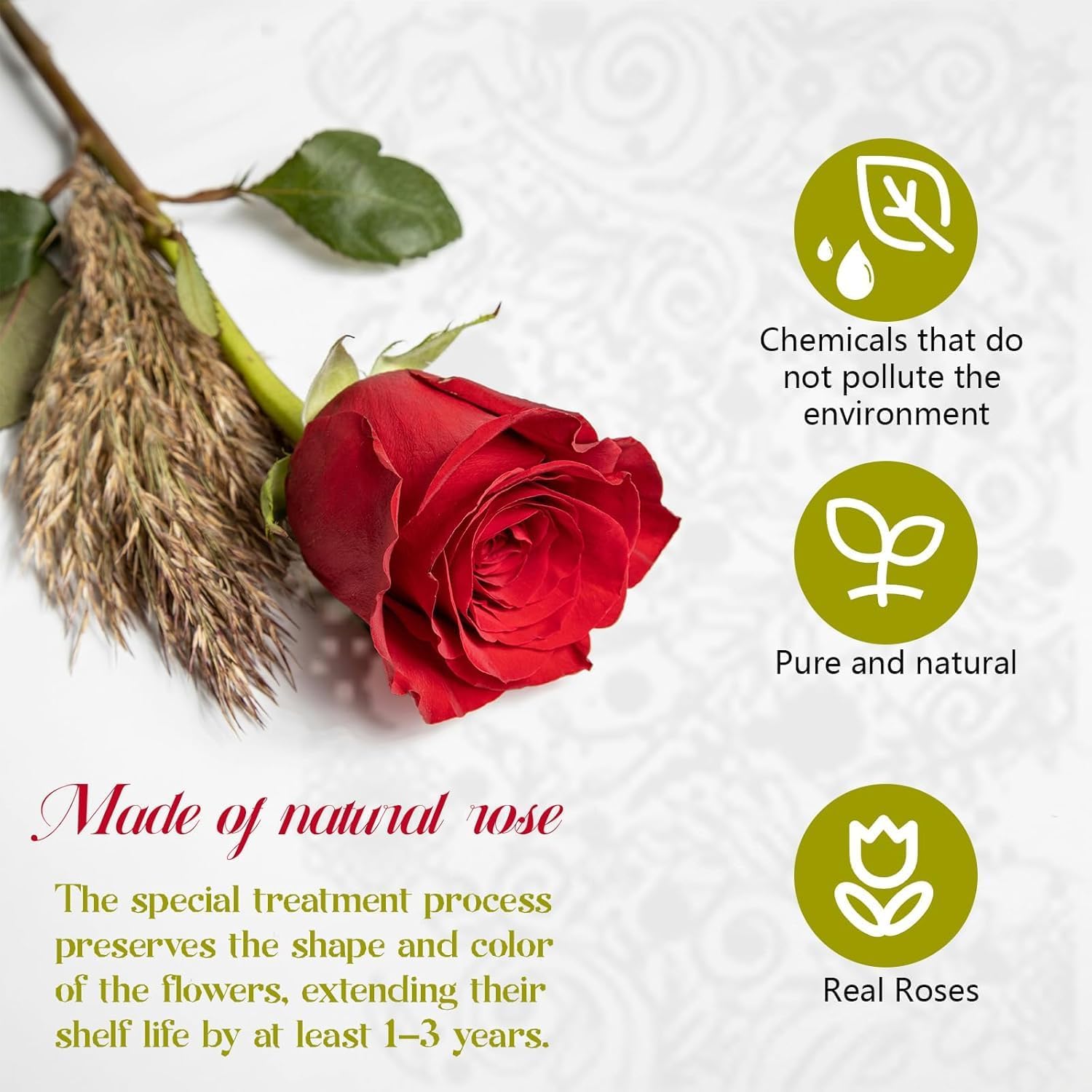 Preserved Flowers Heart Shape Box 16 Preserved Roses, Immortal Red Roses Gift for Her Him, Eternal Fresh Flowers for Fathers Day Men Valentines Day Gifts for Dad