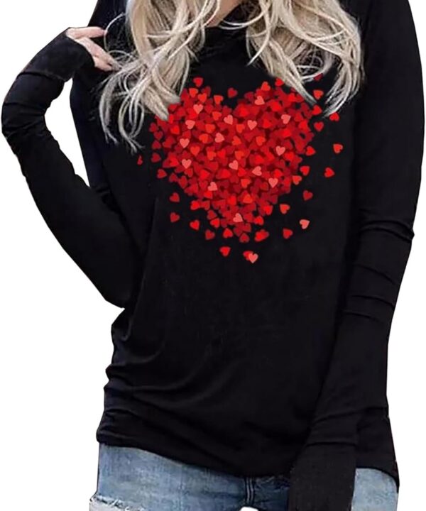 CHUNTIANRAN Hoodies Shirts for Women Early Fall Long Sleeve Tops Vintage Graphic Outfits Tops Fashion Pullover Tees 2025