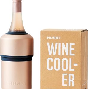 Huski Wine Chiller | Award Winning Iceless Design | Keeps Wine Cold up to 6 Hours | Wine Accessory | Next Generation Ice Bucket | Fits Some Champagne Bottles | Perfect Gift for Wine Lovers (Champagne)
