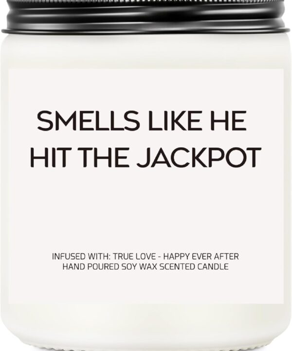 Funny Bridal Shower Gifts for Bride - Bride Gifts - Engagement Gift for Women - Engaged Gift Scented Candle