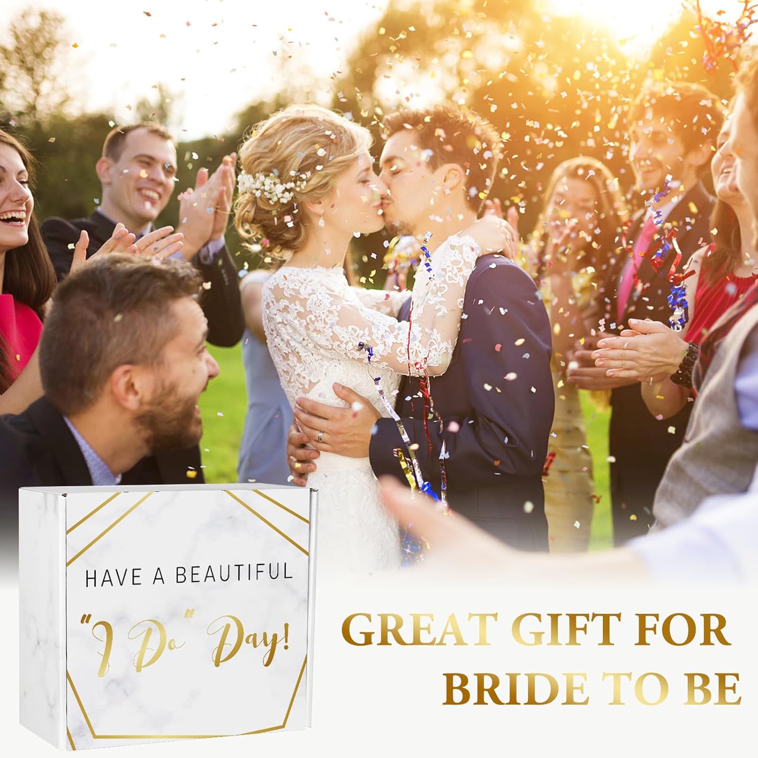 Bride To Be Gifts Box, Bridal Shower Gifts, Bachelorette Engagement Wedding Gift Basket for Bride, Unique Bachelor Party Fiancee Gift for Women, Future Mrs Newly Engaged Bachelorette Party Favors