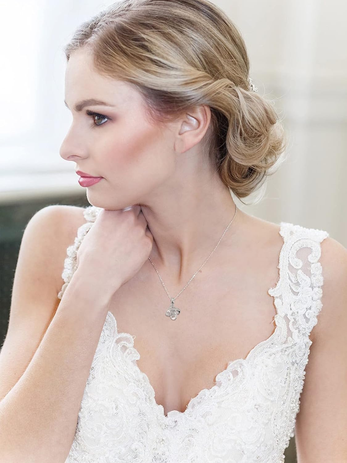 YANCHUN Bridesmaid Gifts for Bridal Party Gifts Bridesmaids Proposal Necklaces for 2/4/6/8 Favors Bridesmaid Dress Jewelry Set