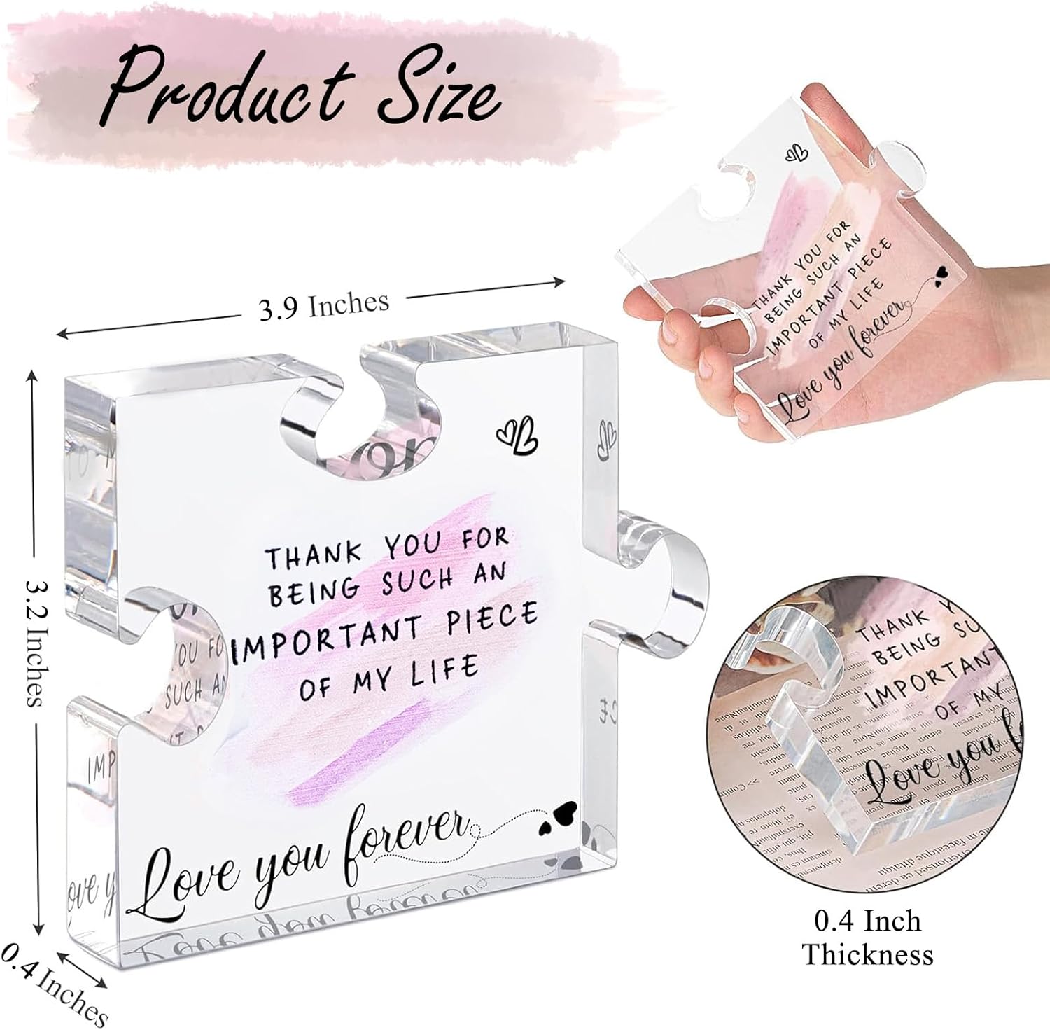 Preserved Real Rose-Eternal Flowers Rose Mothers Day for Mom Women Her Wife Girlfriend on Birthday Valentines with I Love You Necklace 100 Languages Romantic Gift