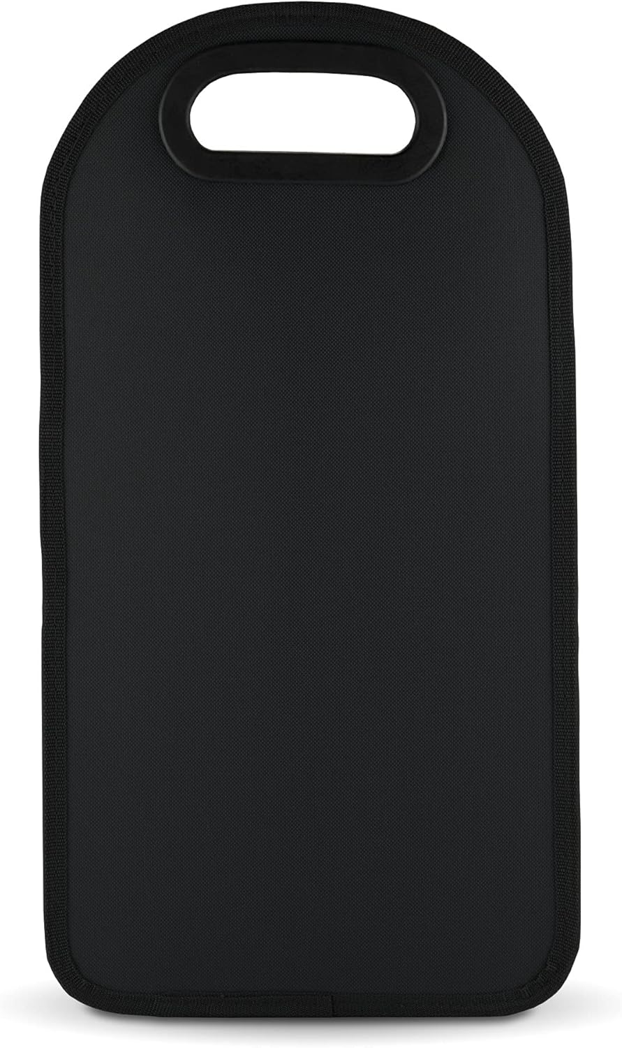 True Metro Insulated Wine Tote with Pockets, Wine Bottle Carrier and Picnic accessory set, wine glasses set of 2, Napkins, Corkscrew, and Bottle stopper, Black, Set of 1