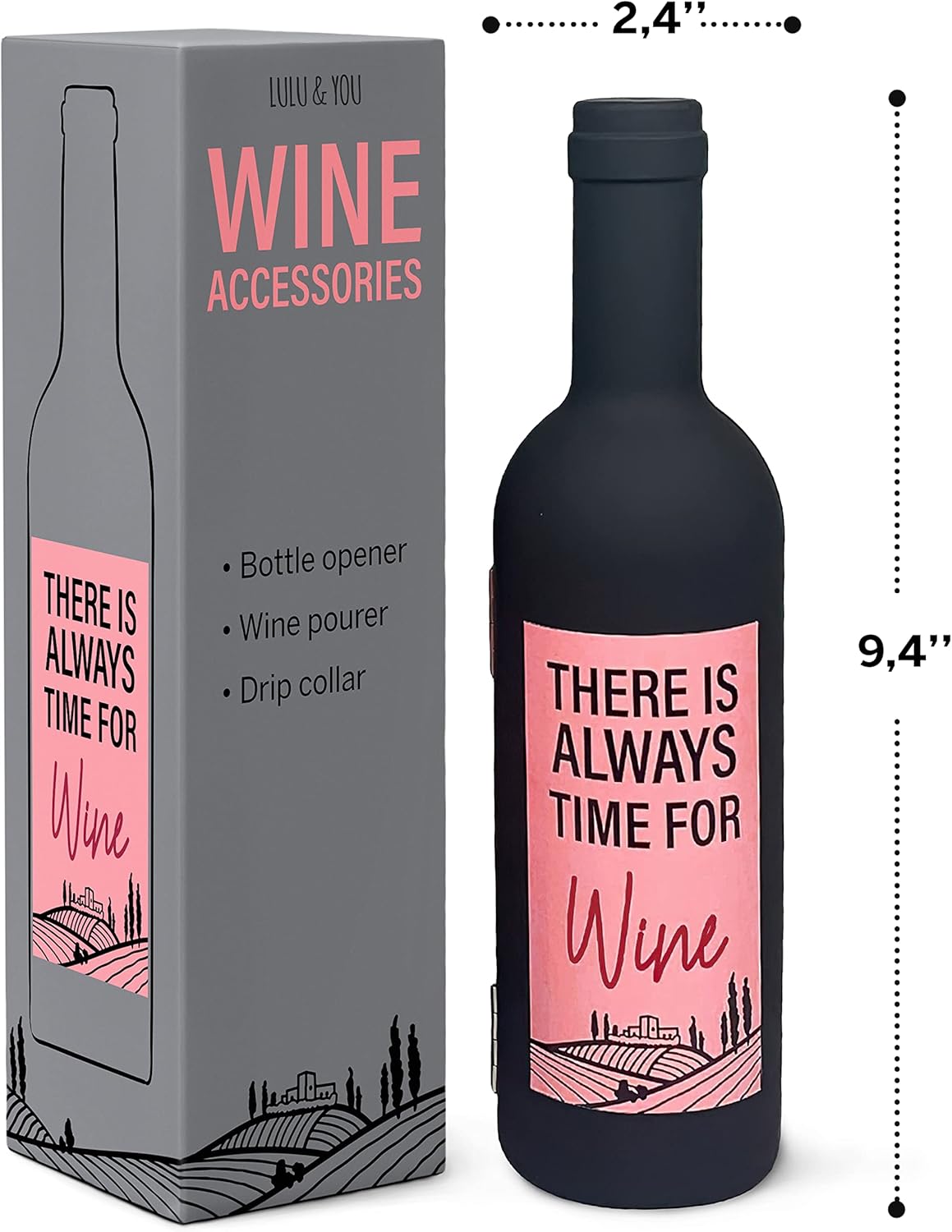Lulu & You Wine Kit – Wine Opener Set – Wine Gift for Any Wine Enthusiast | Wine Accessories for Wine Lovers