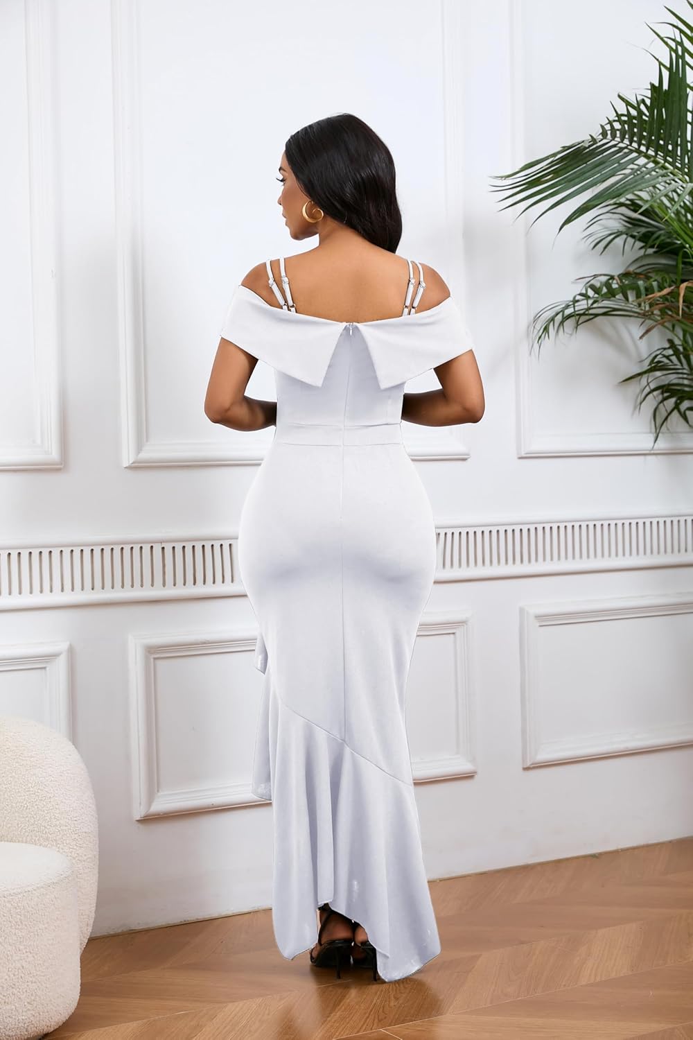 2025 Women’s Sexy Elegant Formal Dress Sleeveless Wedding Guest Bride Dresses