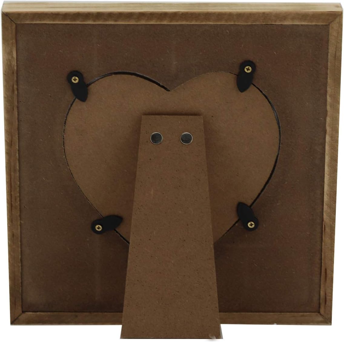 PARISLOFT Wood Heart-Shaped Picture Frames|Cute Farmhouse Style Vintage Photo Frame with Wood Beads.