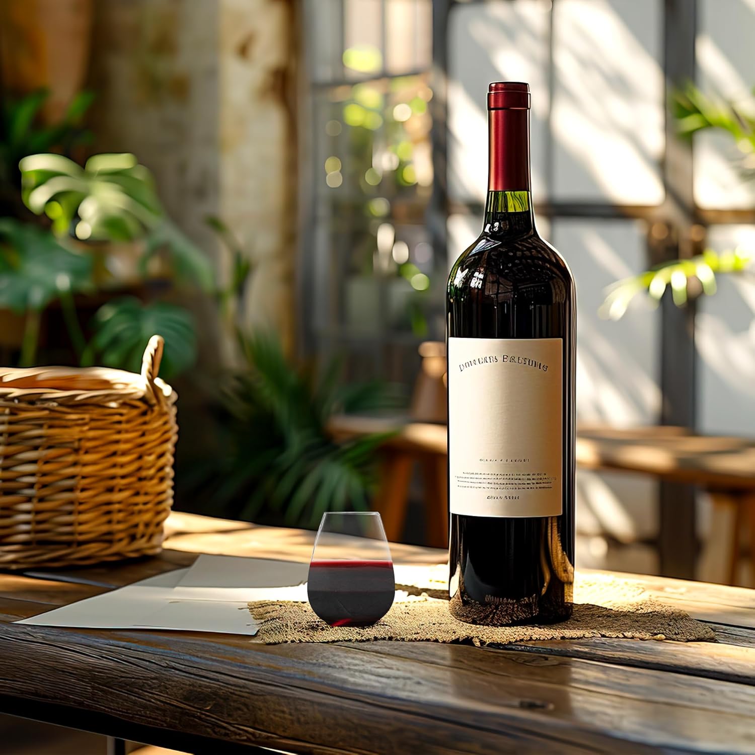 Smarty Had A Party 4 oz Plastic Stemless Wine Glasses (64 Pieces) Disposable Goblets & Plastic Water Goblets for Wedding Bulk Wine Glasses Disposable Classy for Toast, for Tastings and Parties