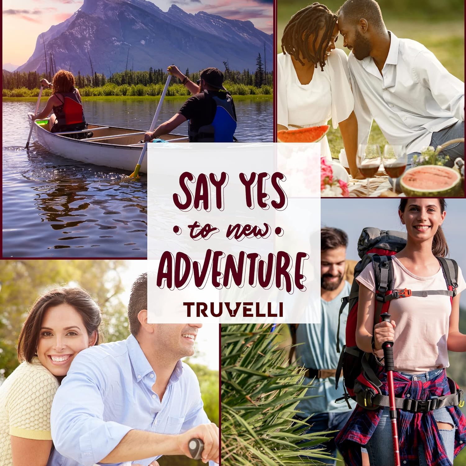 Truvelli Insulated Wine Tote Bag: Portable 2 Bottle Cheese Waterproof Black Canvas Carrier Picnic Kit – Stopper Attachment, Plus Wooden Charcuterie Board