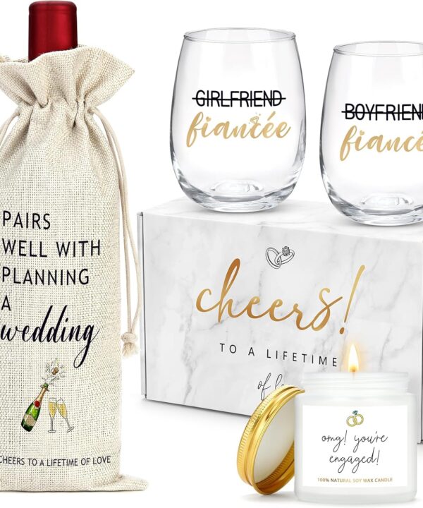 Engagement Gifts for Couples Women Newly Engaged Gift for Her Fiance Gifts for Women Unique Engagement Decorations Just Engaged Present Ideas for Her Him Bride Men Future Mr and Mrs Best Friend