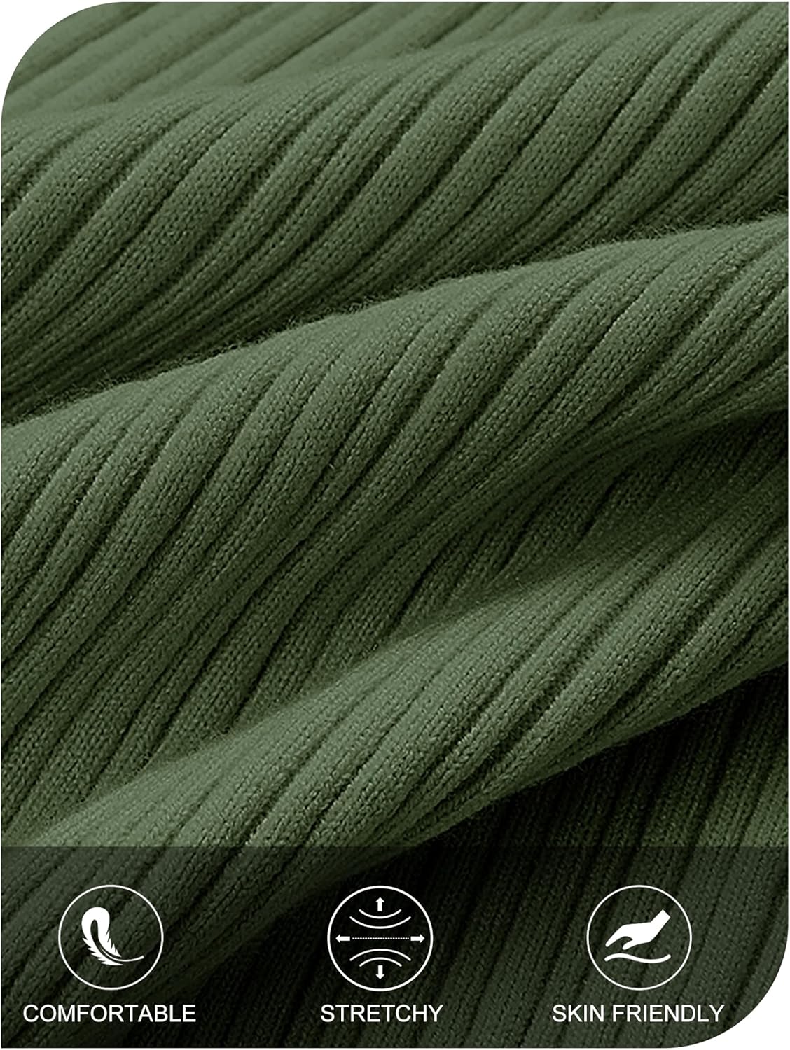 MEROKEETY Womens 2025 Long Sleeve Bodycon Sweater Dress Fall Winter Crew Neck Ribbed Knit Maxi Dresses