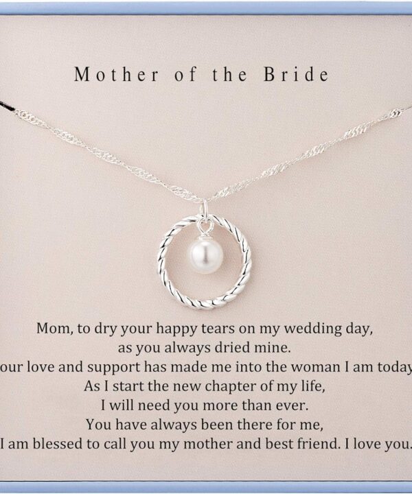 Burning Love Mother of the Bride Necklace Sterling Silver Necklace for Mother of the Bride Gifts from Groom Mothers Day Gifts Wedding Gift