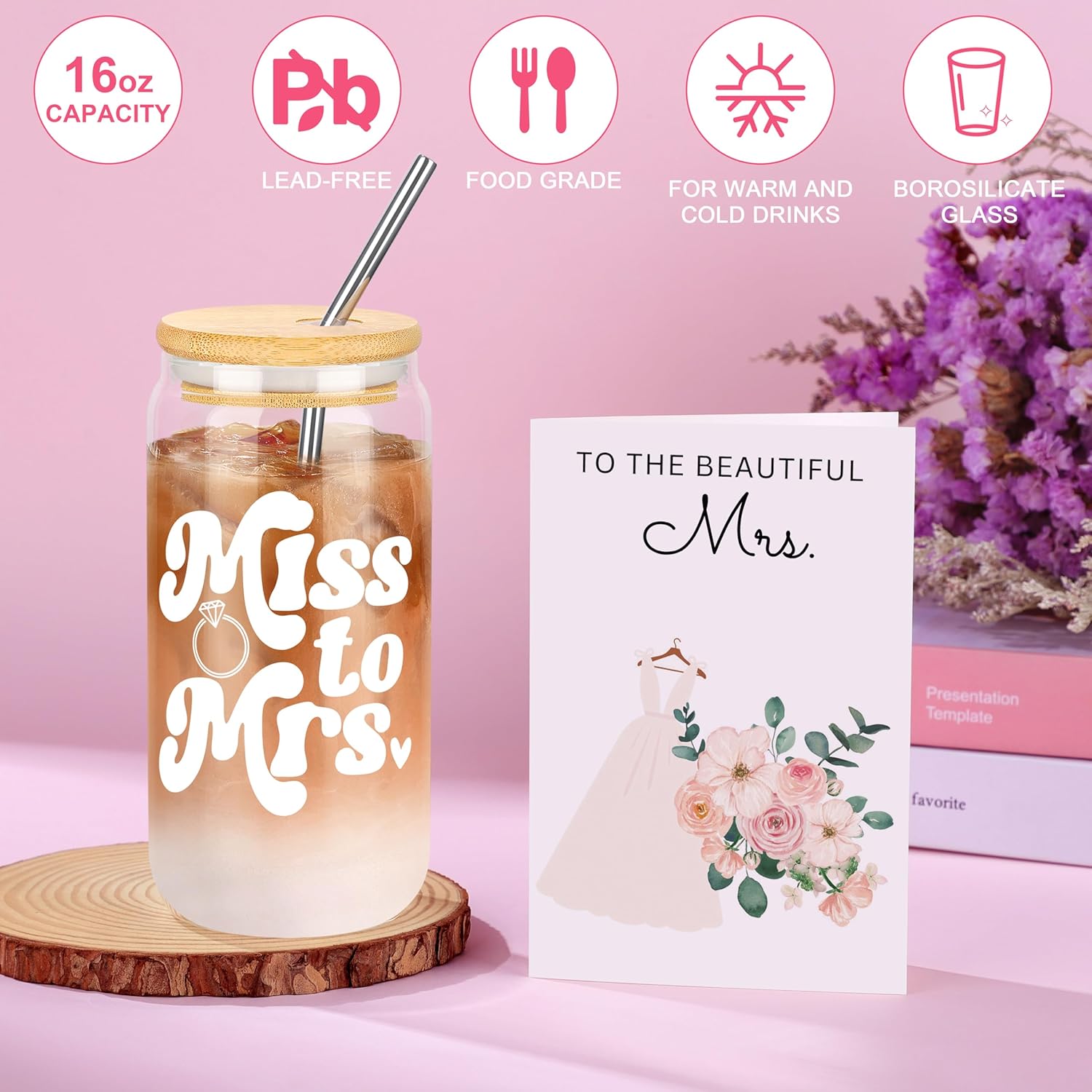 Bride Gifts for Bridal Shower 2025, Wedding Gifts for Bride to Be, Future Mrs, Engagement, Bachelorette Party Gift Set of 5