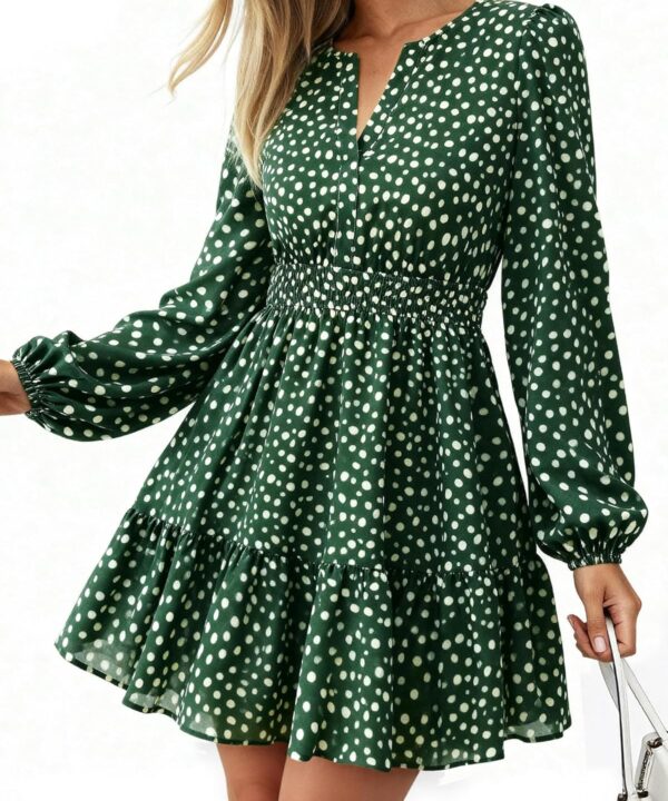 BTFBM Fall Dresses for Women 2025 Long Sleeve Elastic Waist Mini Wedding Guest Dress Boho Floral Beach Vacation Clothes