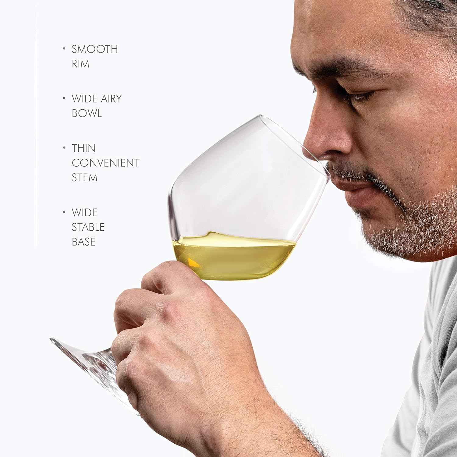 Paksh Novelty Italian White Wine Glasses – – Wine Glass Set for Parties, Weddings, Gifting – Clear Wine Glass, for Red and White Wine – Christmas Gift for Women & Men