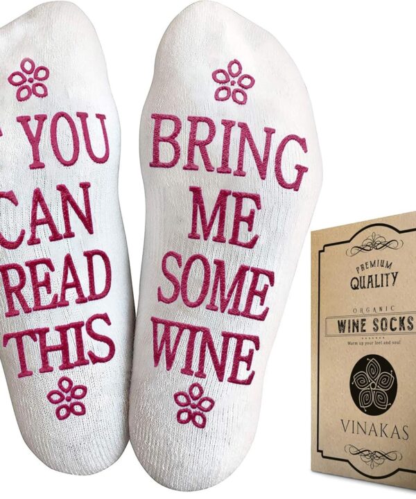 Funny Socks for Women – Unique Gifts & Accessories for Wine Lovers – Gag Gift Idea, Perfect Birthday Present for Her