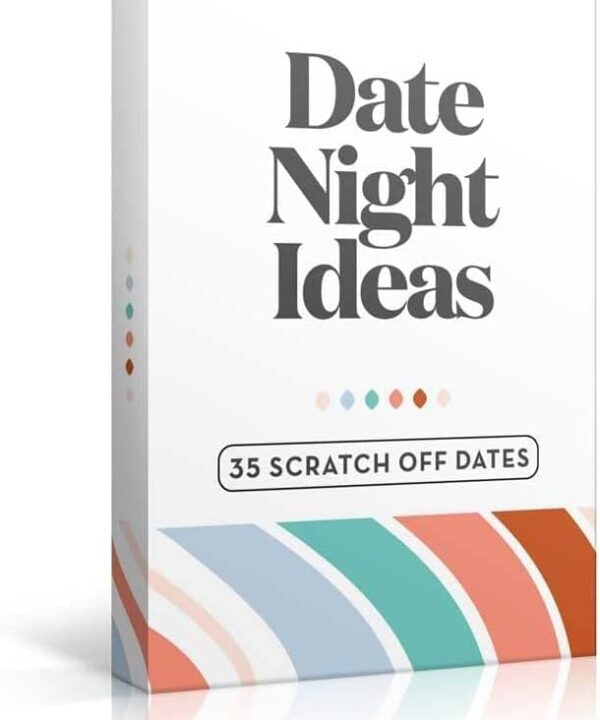 Romantic & Fun Scratch Off Date Night Ideas Card Game - Perfect Couples Gift for Boyfriend, Girlfriend, Wife, Husband, Engagement, Birthday or Anniversaries - Christmas Stocking Stuffer for Her or Him