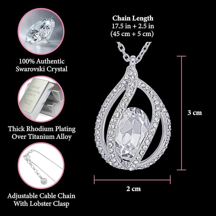 TRYNDI To My Wife Necklace from Husband – Soulmate, Girlfriend, Fiance Gift for Anniversary, Birthday, Christmas, Valentines Day, Mothers Day – Romantic Wife Christmas Gift ideas