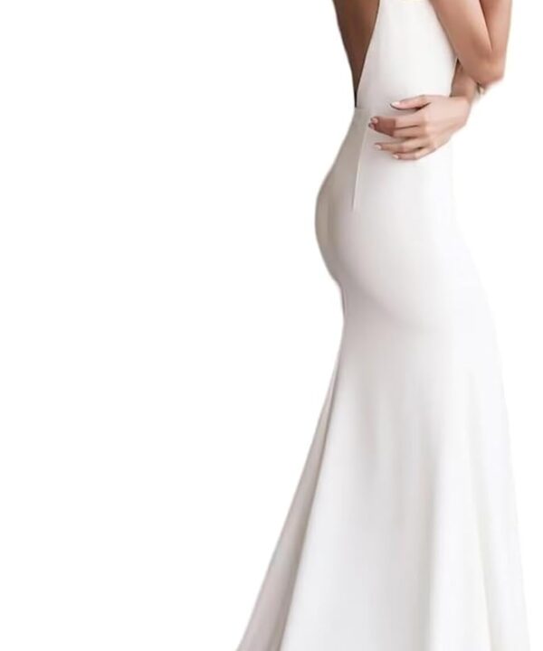 Wedding Dresses for Bride 2025 Boho Beach Satin Mermaid Bridal Ball Gowns with Train