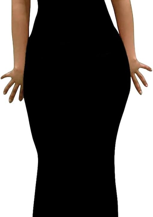 Womens Summer Cap Sleeve Square Neck Elegant Casual Lounge Bodycon Slim Maxi Evening Party Long Dress