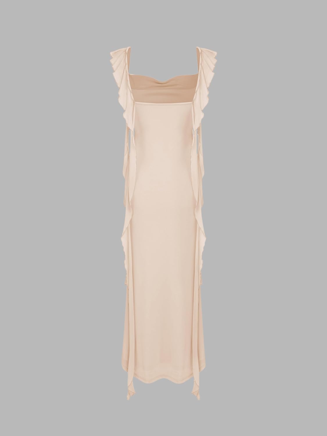 CIDER Formal Dresses for Women Wedding Guest Dresses Summer Maxi Dress Sleeveless Mesh Ruffle Cocktail Bodycon Dress 2025