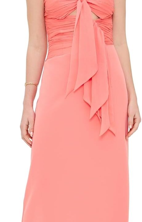 Pandora Systems Womens Diana Cutout Bow Combo Gown