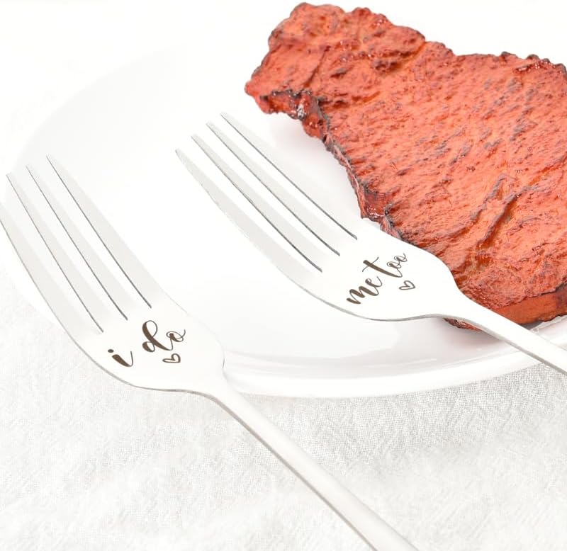 Bride and Groom Fork Gifts for Bridal Shower Gifts for Daughter Bride to Be Unique Marriage Gifts for Couples Wedding Engagament Gifts for Best Friend Sister Couples Newly Engaged