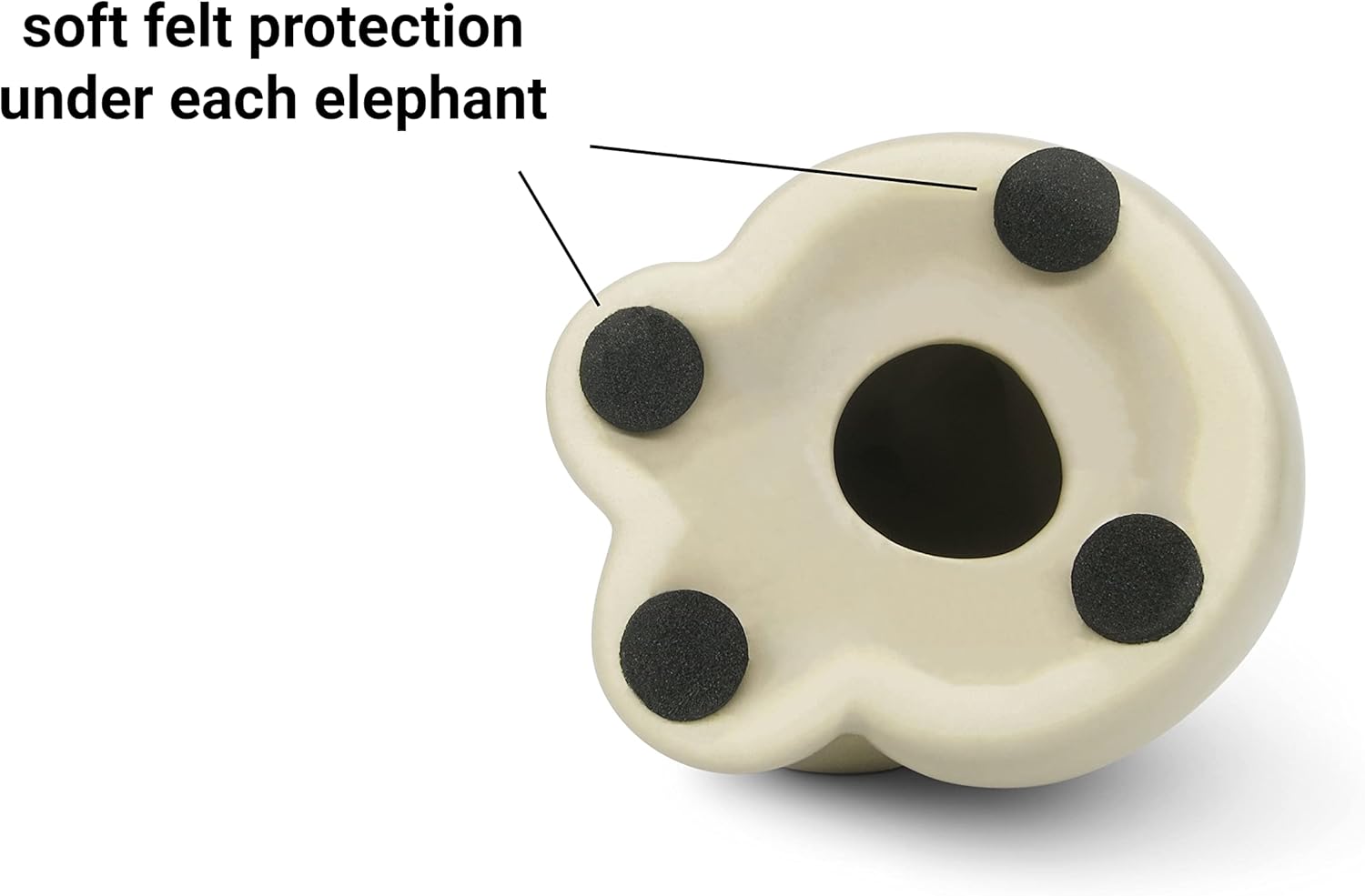 Loving Pair of Elephants in Beige & Grey – Modern Ceramic Sculpture – Figurine as a Set – Decoration Figure 6.3 high – Ornament Elephant in Love